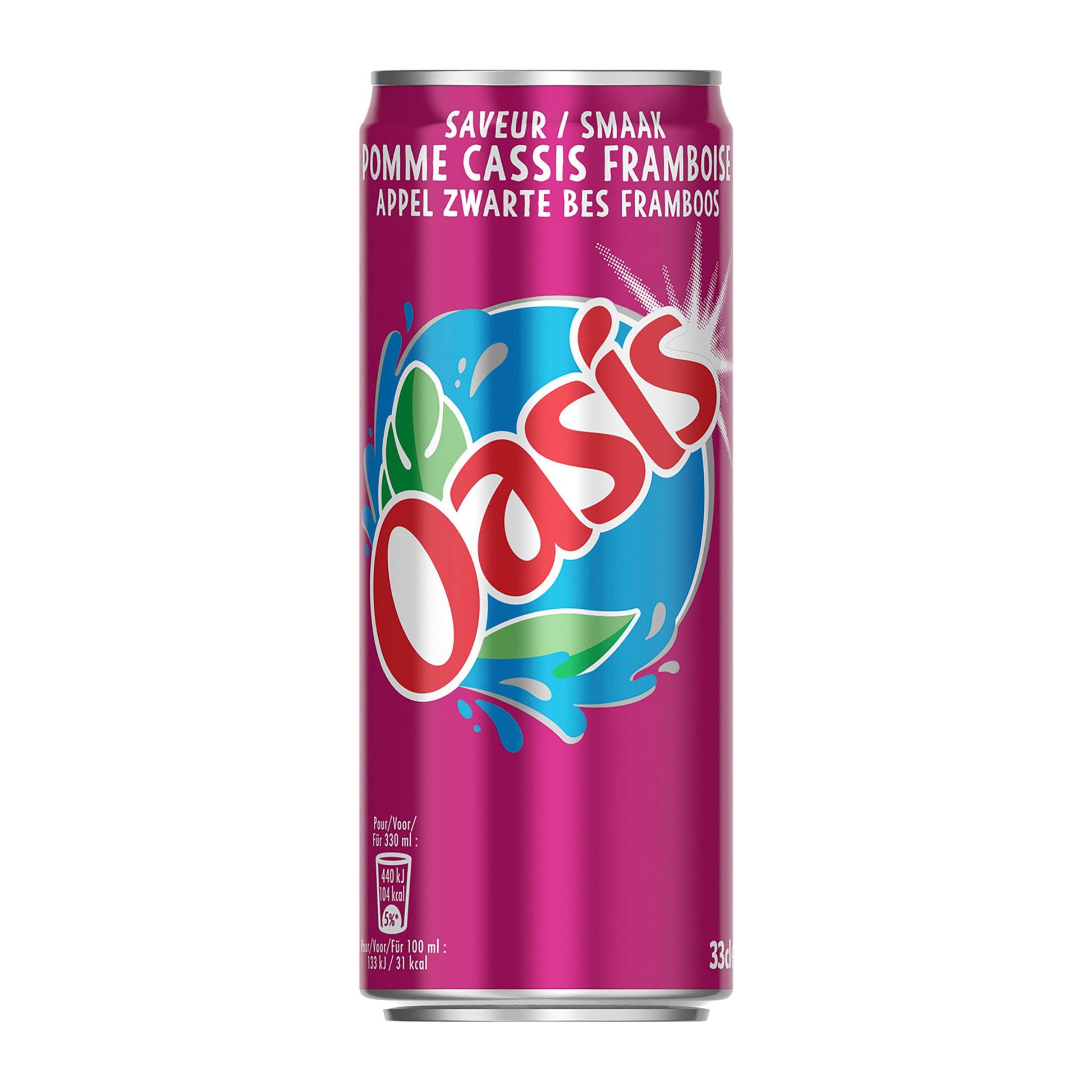 Oasis pomme cassis framboise